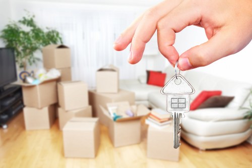 Careful transport of household items from a Lowermorden property