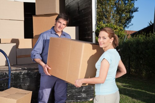 Local crew preparing a small removals collection in Lowermorden